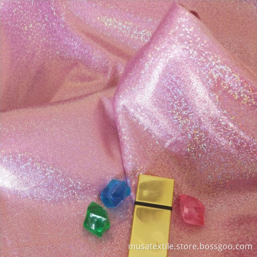 Stretch Lurex Glitter Silber Holographic Badebode Stoff
